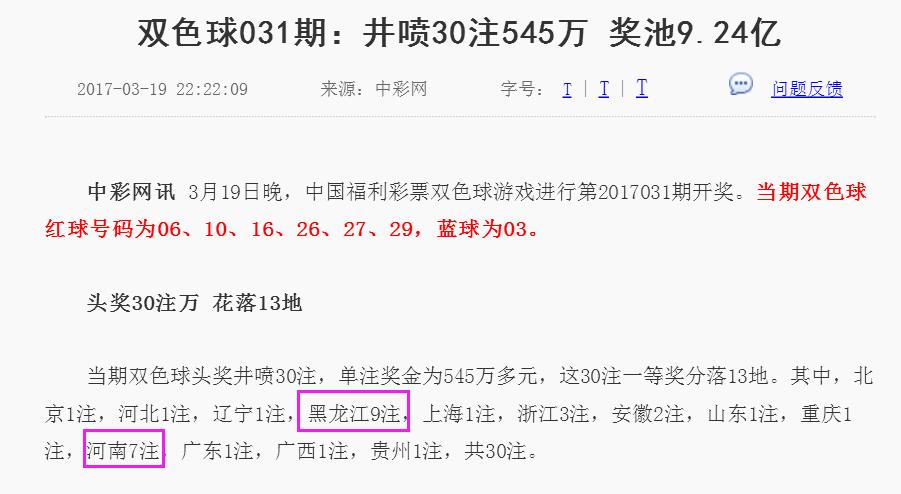 2017010期双色球开奖结果揭晓，幸运号码引领新年好运